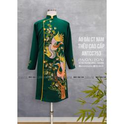 Áo Dài Cách Tân Nam Thêu Cao Cấp ANTCC753